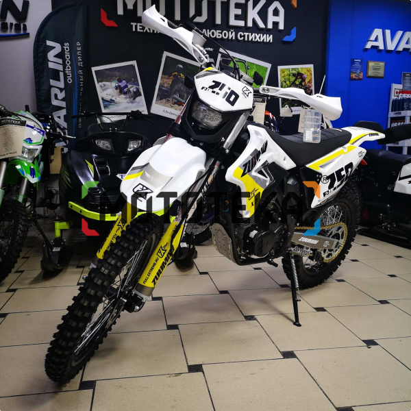 Мотоцикл кроссовый / эндуро Zuumav (Зуумав) FX X7 FXR белый/жёлтый | Мототека