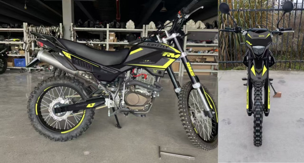 Мотоцикл кроссовый / эндуро Regulmoto (Регулмото) Grizzly 300 чёрный/зелёный с ПТС | Мототека