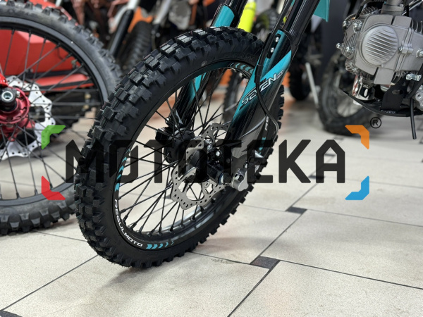 Питбайк Regulmoto (Регулмото) SEVEN MEDALIST PRO 49cc (150) 17/14 чёрный/синий | Мототека